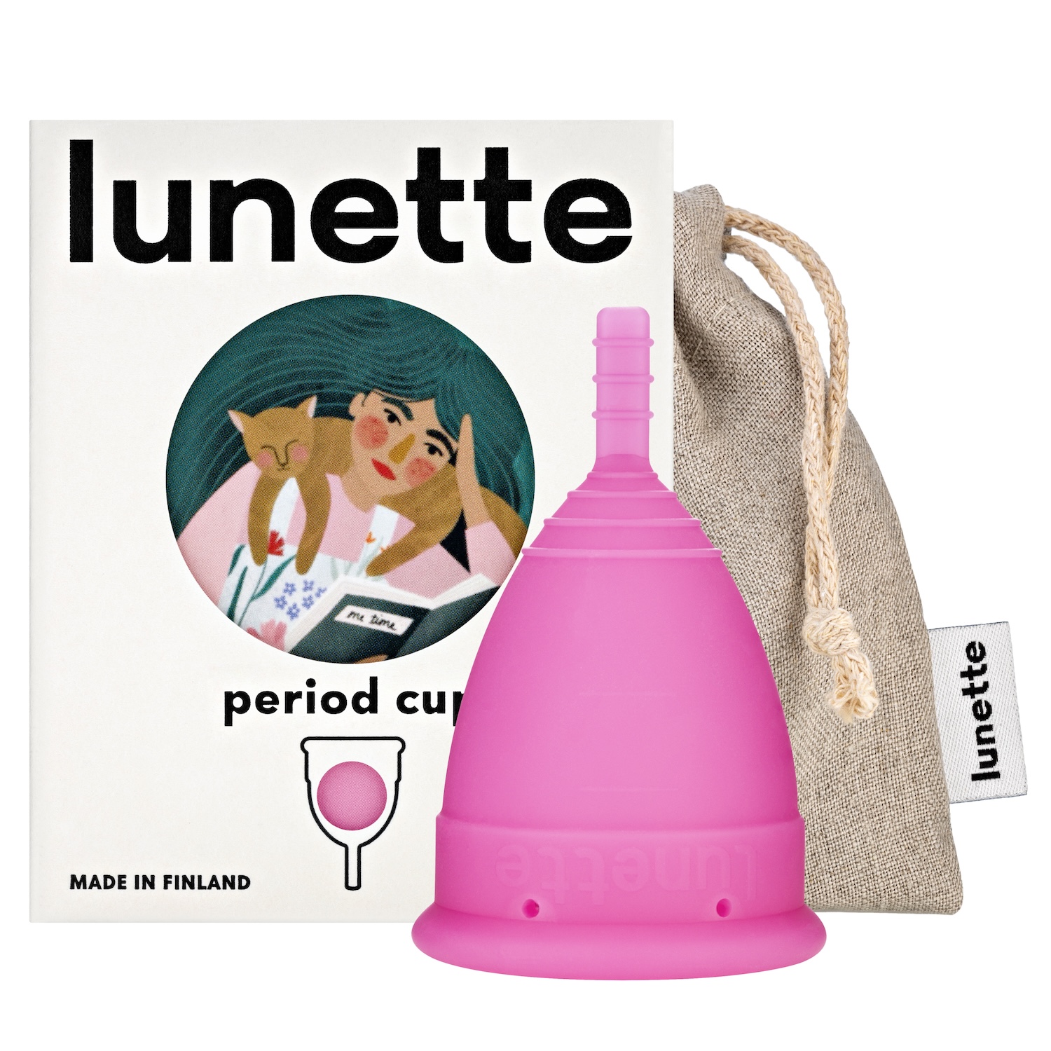 Coupe menstruelle Lunette rose, taille 2