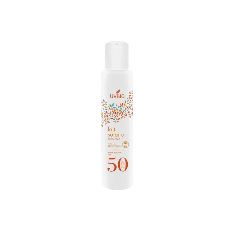 Lait solaire SPF50 Uvbio, 100 ml