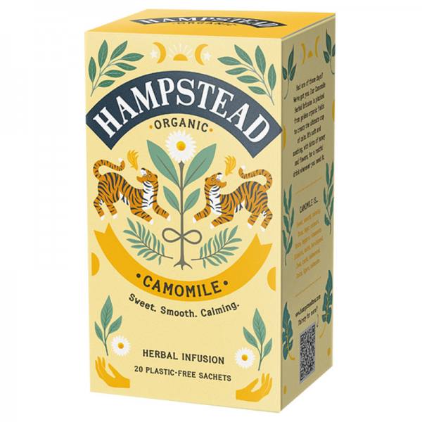 Infusion camomille bio Hampstead Tea, 20 sachets